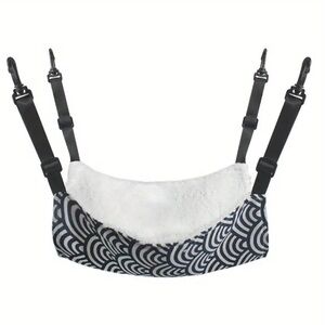 Adjustable Polyester Pet Hammock with Soft Fleece Lining with Durable Straps